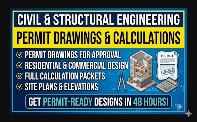 prepare civil site plan, grading, drainage, and utility drawings