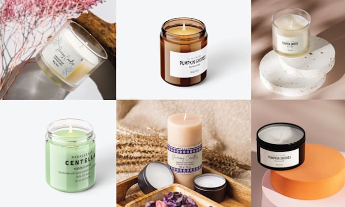 do minimalist skincare label, haircare label, candle label