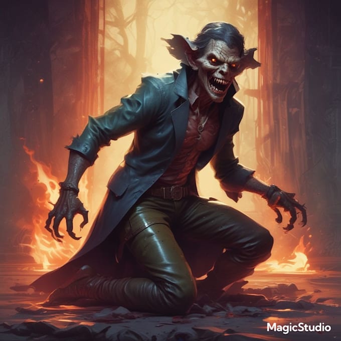 fantasy horror and fantasy horror character art