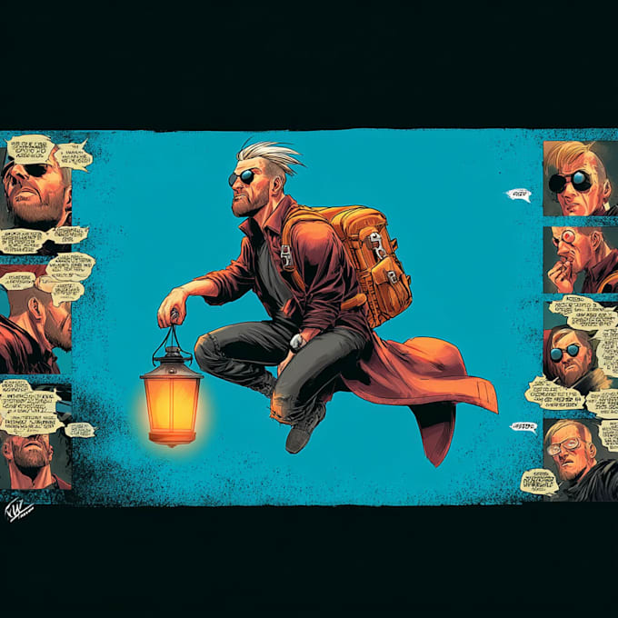 comic book illustration comic character