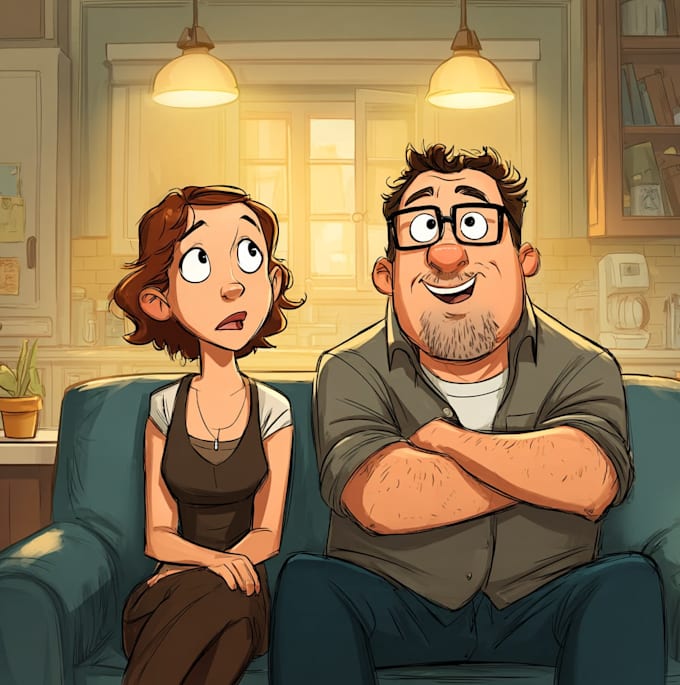 draw a custom cartoon comic strip for you