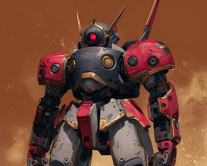 draw your mecha, robot and armored characters