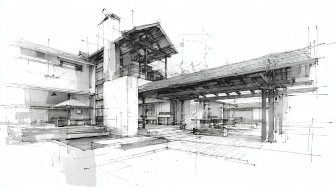 do hand drawn architectural sketches