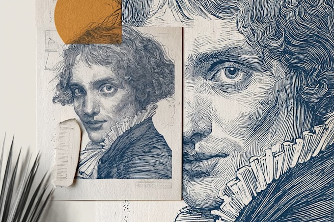 create awesome linocut illustration art
