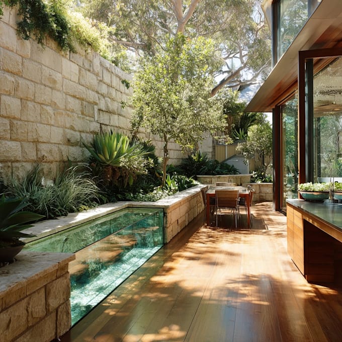 design home garden,pool,patio, villa landscape