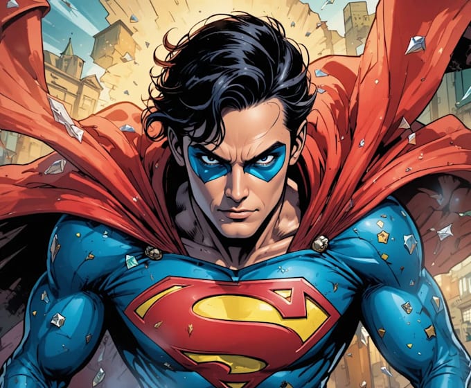 illustrate a professional comic book cover
