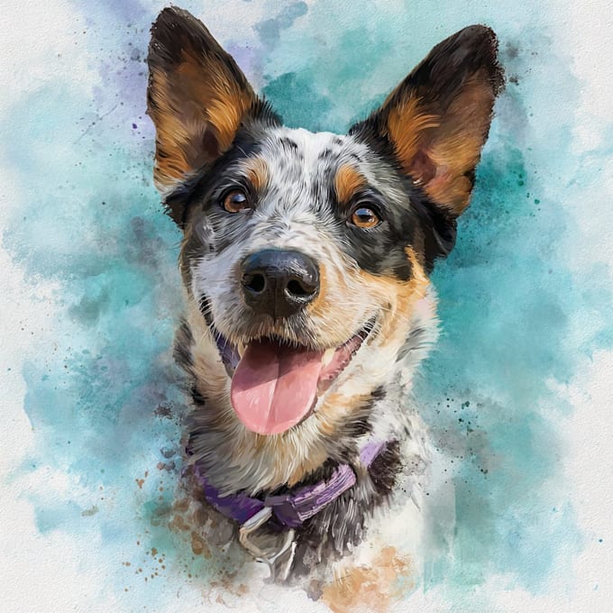 design custom pet portrait