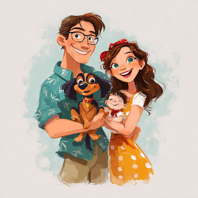 cartoonize your couple portrait