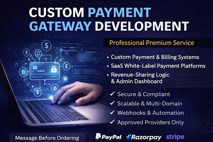build a custom payment gateway or white label payment system