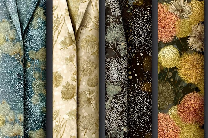 design seamless patterns for textile, fabric prints