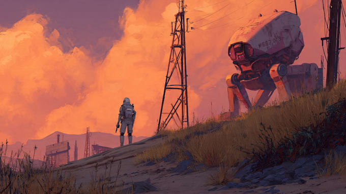 design sci fi art, concept art, sci fi art illustration