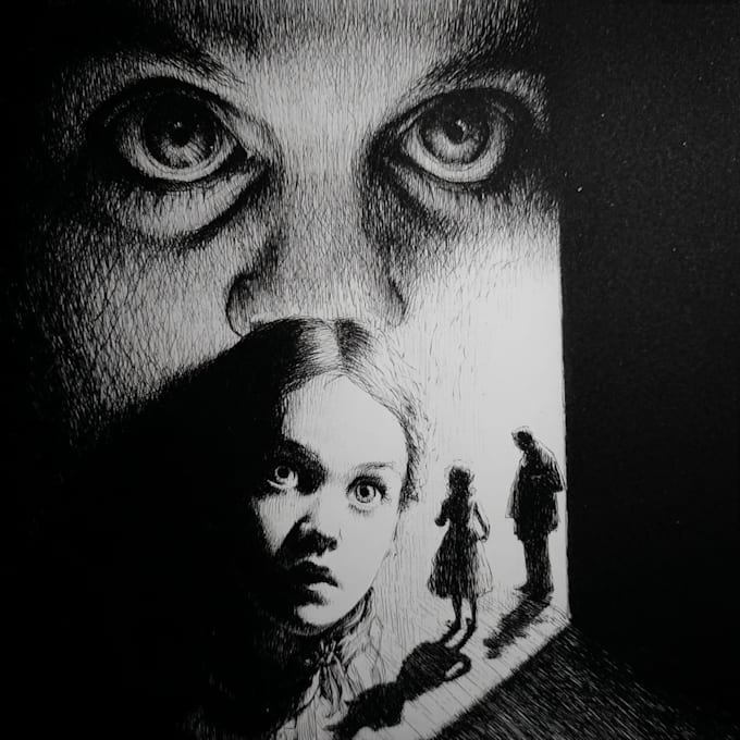 draw a horror illustration
