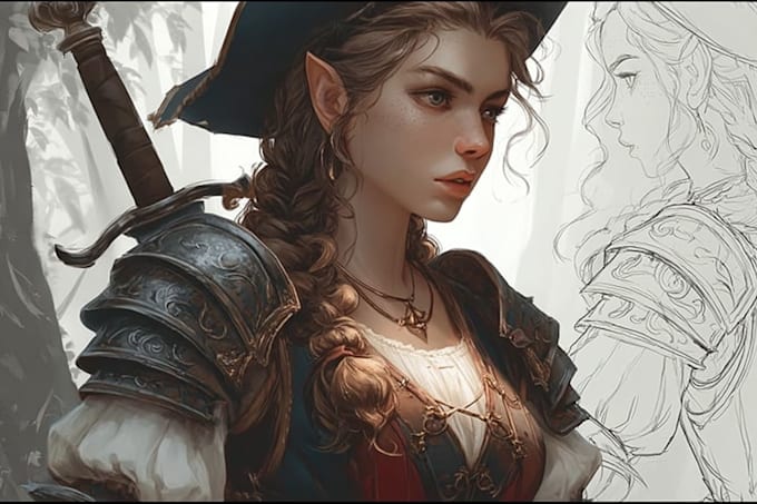dnd character art and dnd character art