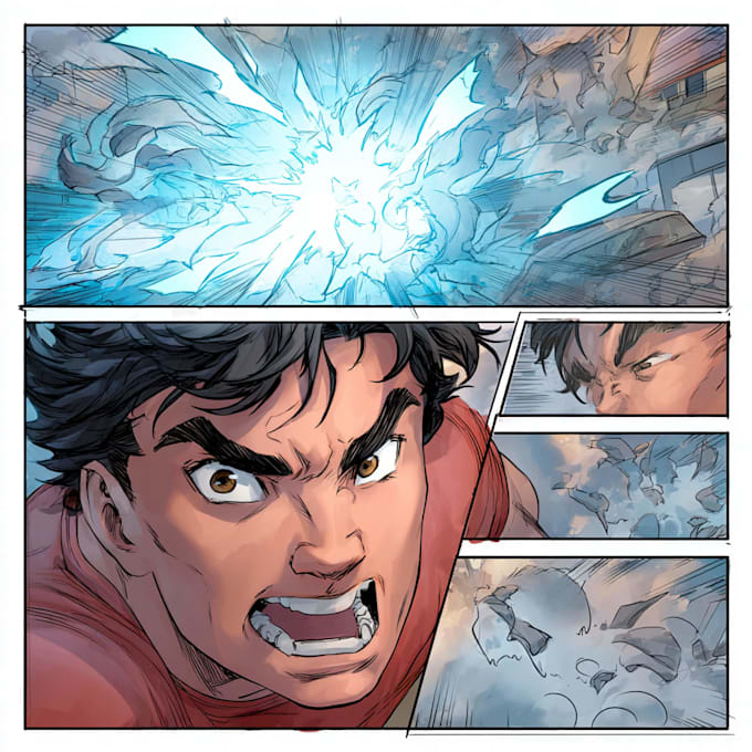 do comic strip for comic book illustration or comic book