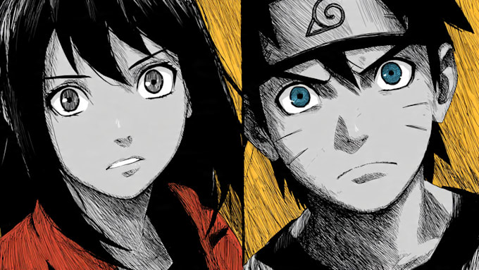 draw you or your oc in naruto boruto style drawing