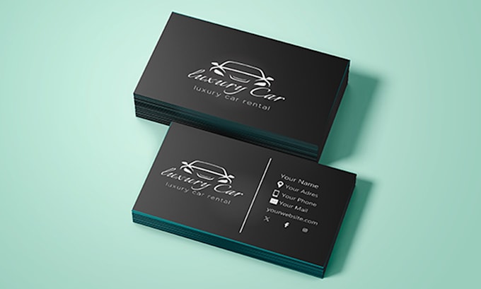 modern, professional and print ready business card design