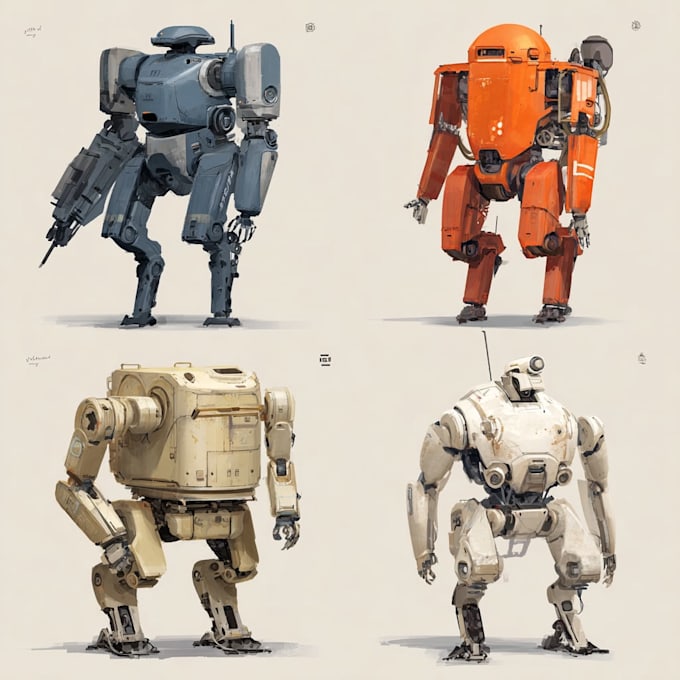 spectacular robots, cyborgs and mechs