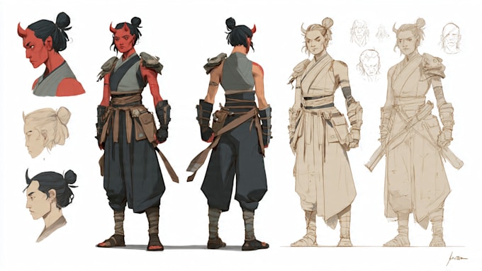 character concept art and character design