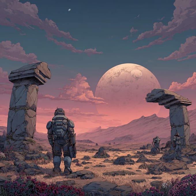 draw sci fi illustration and sci fi art