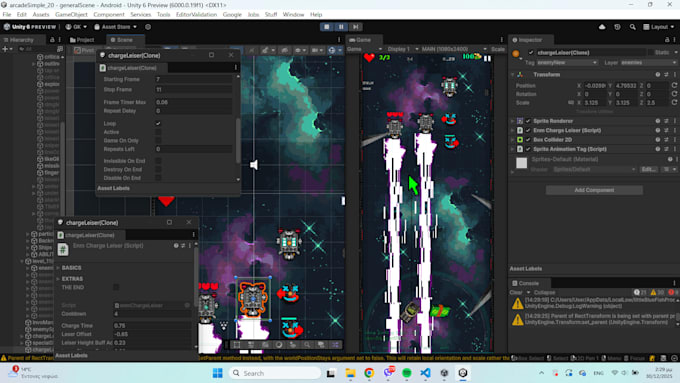 debug and repair your unity game