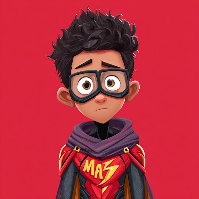 create superhero cartoon character for you