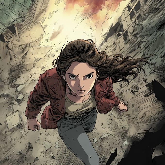 draw a comic book illustration for you