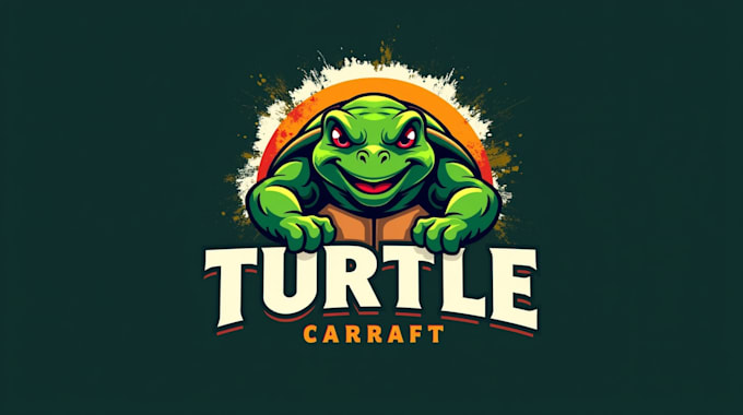 make an amazing turtle sport logo design