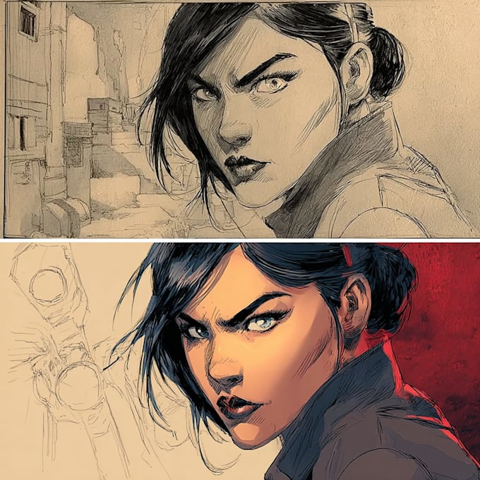 comic book illustration with comic book illustrator