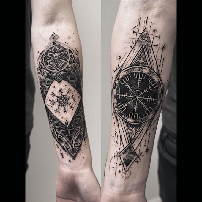create a tattoo design of tattoo sleeve