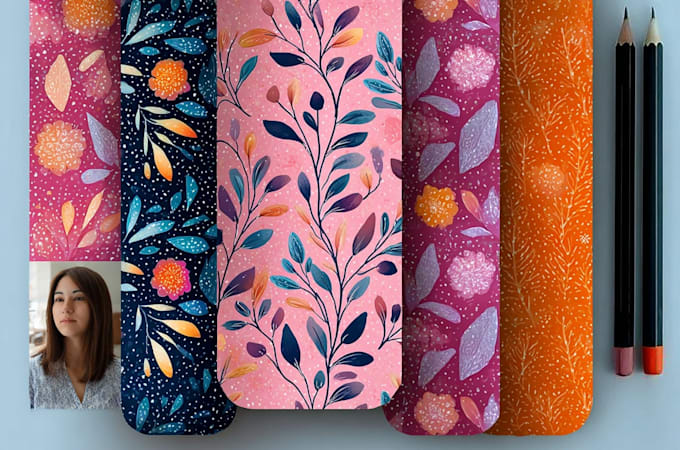 design a seamless surface pattern print
