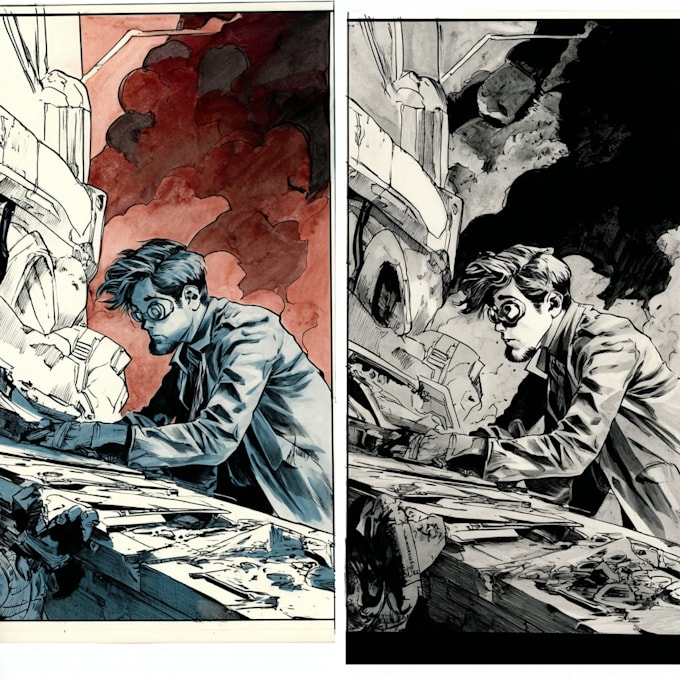 create comic book art