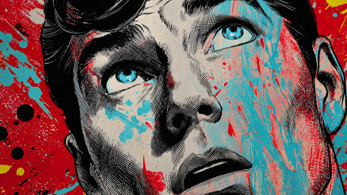 draw comic superhero pop art portraits