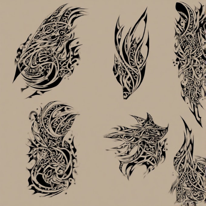 make a personalized tribal tattoo illustration