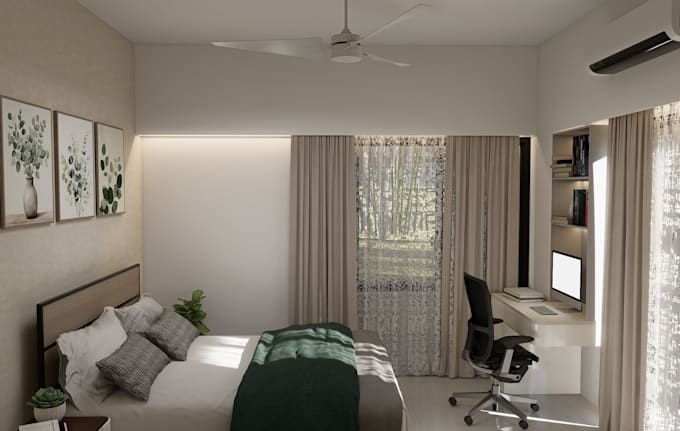 help you better sleep with a cozy 3d bedroom design