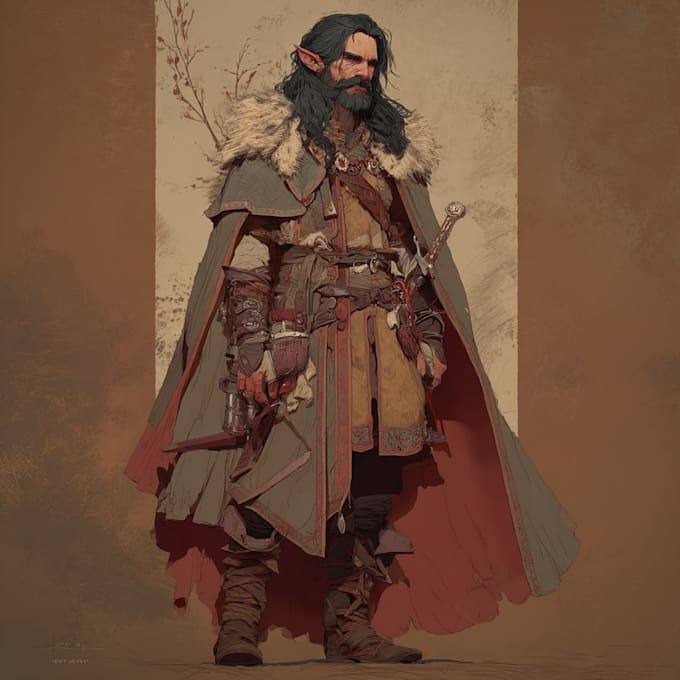 Draw dnd character art, fantasy illustration or concept art by ...