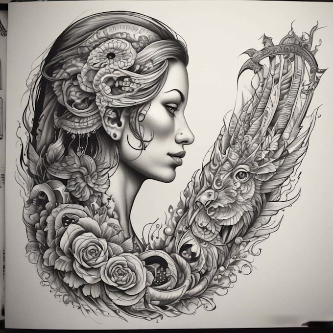 create stunning pet tattoo design