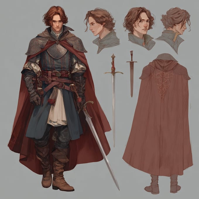 character and oc design, concept, dnd art