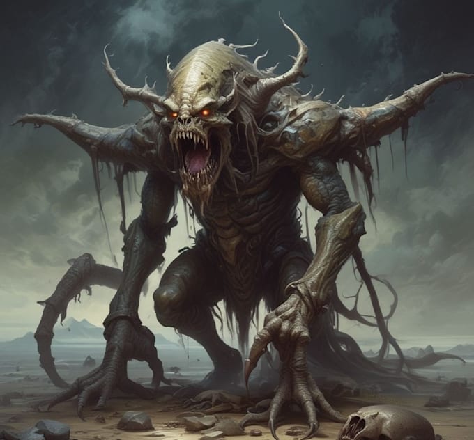fantasy horror and fantasy horror character