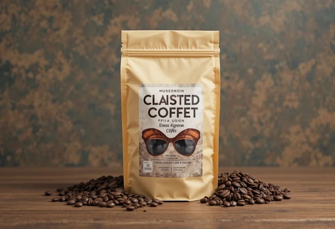 custom coffee packaging, bag, label and pouch design