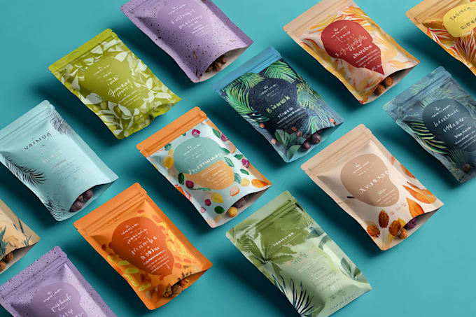 design modern cosmetic label design packaging