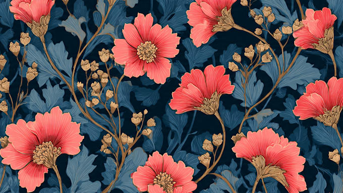 create seamless pattern design and vector pattern
