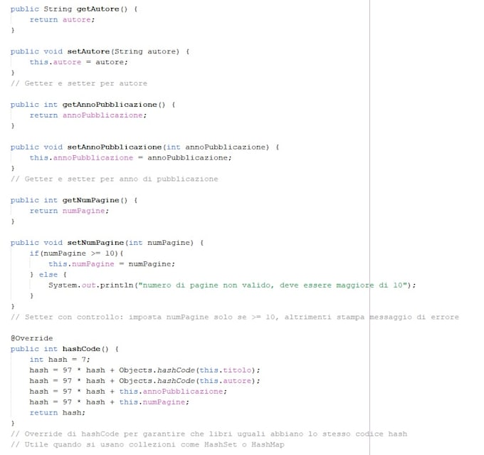 fix rapidi e debug su piccoli task java
