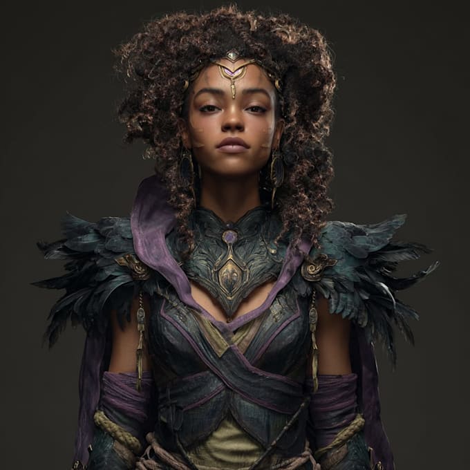 design fantasy character portrait