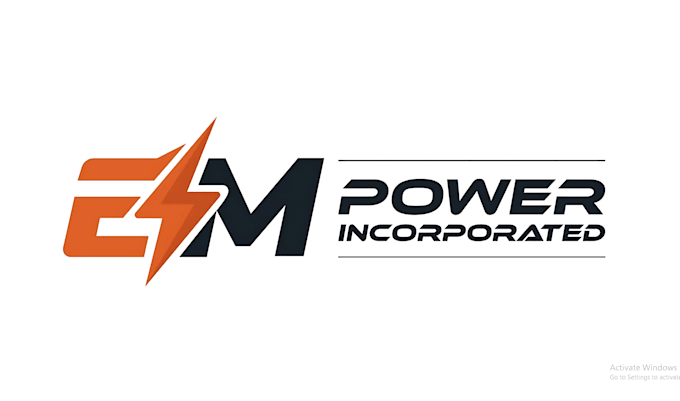 design eco energy, electrical, power and solar logo