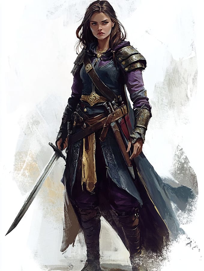 fantasy dnd character art and dnd character