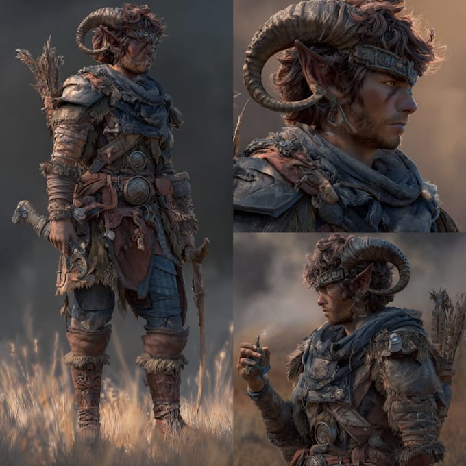 design dnd character, fantasy character, dnd party