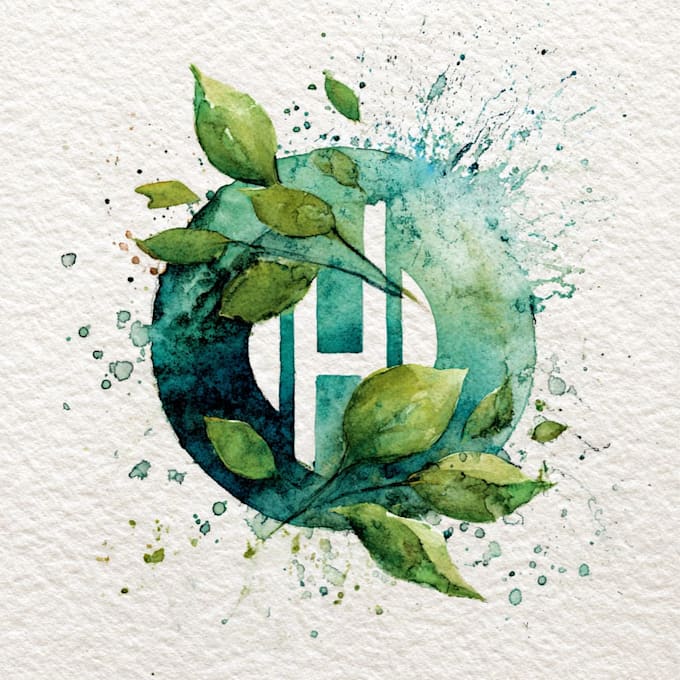 design a watercolor logo