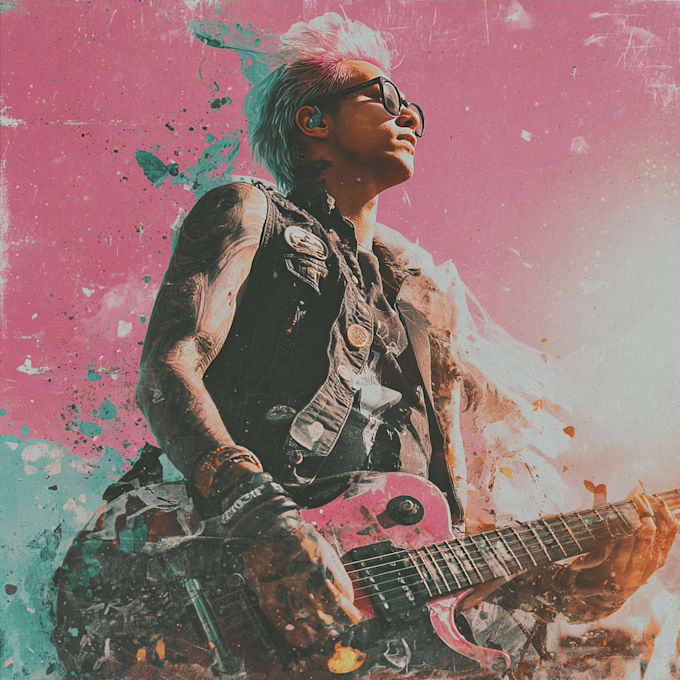 create a metal album cover artwork for you