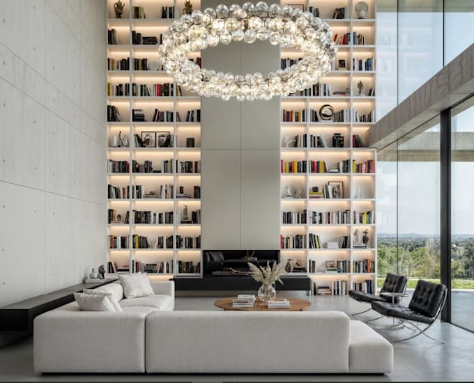Building Reconfigured Reconfigure residential building,open plan living,exterior villa ...