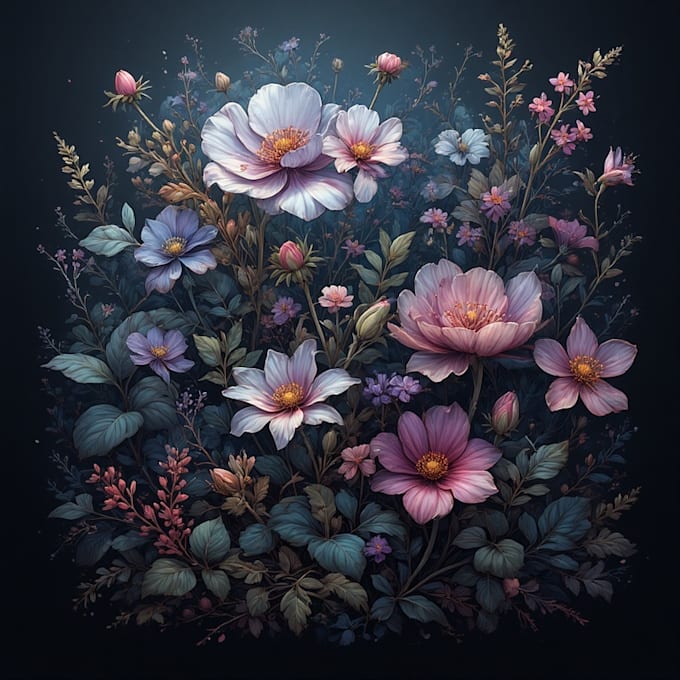draw a unique and timeless botanical illustration